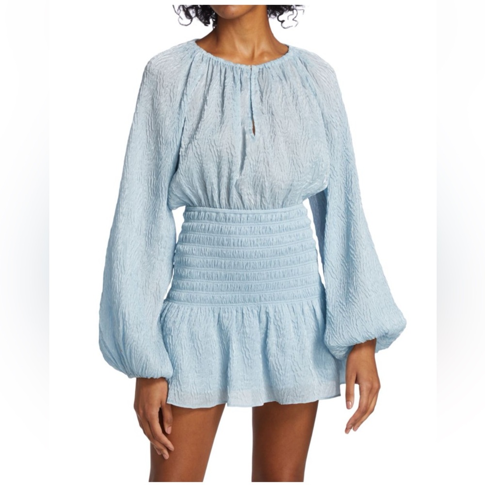 Ramy Brook - Bennett Shirred Ruffle Minidress